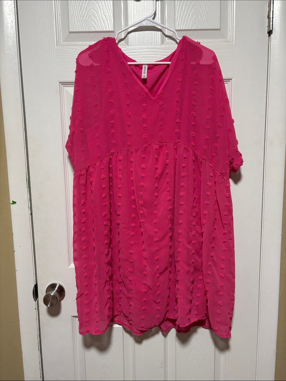 Zenana Outfitters Hot Pink Midi Dress